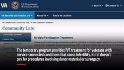 Injured veterans hope for expanded access to IVF News Clip