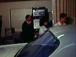 Driving simulation laboratory Stock Footage