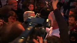 Church abuse victims' demo, vigil, reax after meeting News Clip