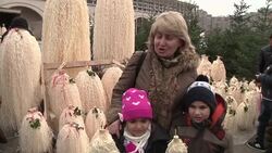 Georgians prepare Christmas tree, which has roots in country's traditions News Clip