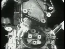 SPACE: NASA: SOLAR WING ATTACHED TO SPACE STATION News Clip