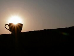 coffee silhouette Stock Footage