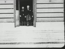 US President Woodrow Wilson with the Council of Four at the 1919 Paris Peace Conference News Clip
