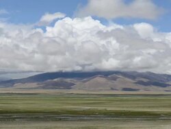 Moving cloud and Landscape at Himalayas range, Tibet Stock Footage