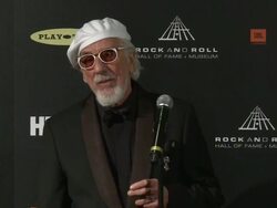 INTERVIEW - Lou Adler on the awards at 28th Annual Rock and Roll Hall Of Fame Induction Ceremony - Press Room 4/18/2013 in Los Angeles, CA.(Footage by WireImage Video/Getty Images Entertainment Video) Stock Footage