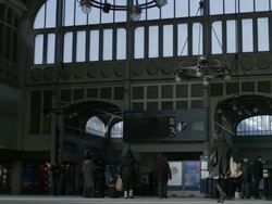 Train station concourse, France Stock Footage