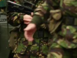 Army soldiers on patrol Stock Footage