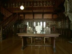 ZI Bust of Czar Nicholas II of Russia / St Petersburg, Russia Stock Footage