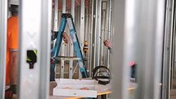 Construction Worker Safety Meeting Stock Footage