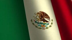 Mexico flag - loop. 4K. Stock Footage