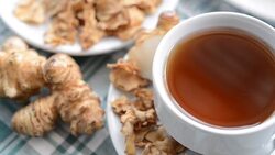 Tea maker Helianthus tuberosus Hot drinks Stock Footage