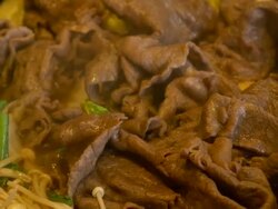Japanese food sukiyaki Stock Footage