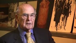 A never-before-published transcript of coverage of the Nuremberg trials is being donated to the U.S. Holocaust Memorial Museum in Washington. Harold Burson covered the trials in 1945 for the American Forces Network on the radio. (Nov. 19) News Clip
