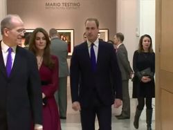 William & Kate Tour National Portrait Gallery News Clip