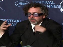 INTERVIEW: Tim Burton on why he picked Uncle Boonmee Who Can Recall His Past Lives for the Palme D'Or at the Palme D'Or Press Conference: Cannes Film Festival 2010 at Cannes . (Footage by WireImage Video/GettyImages) Stock Footage