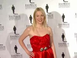 Julia Alexander at John Wayne Cancer Institute 27t Stock Footage