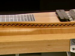 CU PAN Shot of vintage pedal steel guitar / Nashville, Tennessee, United States Stock Footage