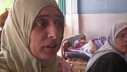 Mothers and their babies trapped in hospital by fighting News Clip