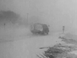 Blizzard hits the midwest Stock Footage