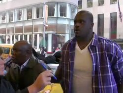 Shaquille O'Neal at the 'Late Night With Jimmy Fal Stock Footage
