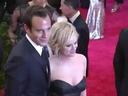 Will Arnett and Amy Poehler at Schiaparelli And Prada: Impossible Conversations Costume Institute Gala  Stock Footage