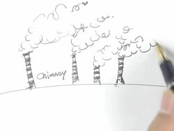 Hand-painted contaminated earth Stock Footage