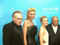 Larry King, Kristen Bell, Quincy Jones, Sugar Ray Leonard Stock Footage