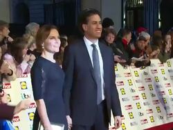 INTERVIEW - Ed Miliband on the awards and the emotions at the Pride of Britain awards 2014 on 6th October 2014 in London, England. Stock Footage