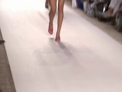 Models walk the runway during the Nicolita swimwear 2012 show Stock Footage