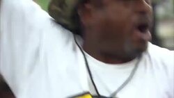 Protest march through Ferguson streets News Clip