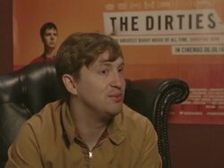 Matt Johnson on North American Shootings at 'The Dirties' interview on 4 June, 2014 in London, England. Stock Footage