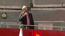 Labour Leader Jeremy Corbyn Addresses the May Day Parade in London News Clip