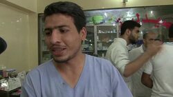 CLEAN: Doctors treat wounded at Dar Al Shifa hospital in Aleppo News Clip