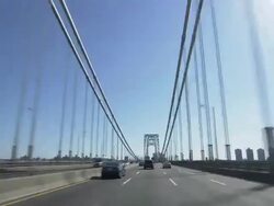 George Washington Bridge drive shot  Stock Footage