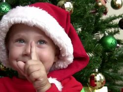 Little Santa Claus Stock Footage