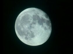 MS time lapse view of full moon rising Stock Footage