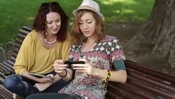 Leisure in the park Stock Footage