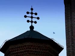 Scenic shots of Snagov, a monastery and supposed burial site of Vlad Dracula Stock Footage