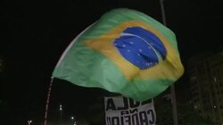 CLEAN : Pro impeachment Brazilians celebrate after vote against Rousseff News Clip