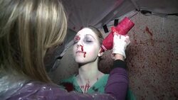 CLEAN : Hordes of zombies storm London's Docklands News Clip