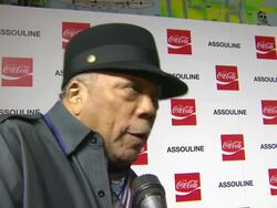 INTERVIEW - Quincy Jones on Nelson Mandela at the Assouline and Memoire Set: Coca-Cola, Music & Sports launch event in Los Angeles, California on 12/05/13 Stock Footage