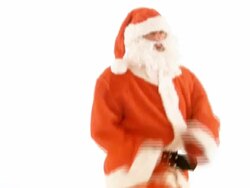 HD: Santa Claus Christmas dance Stock Footage