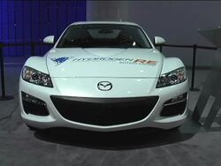 2011 Mazda RX-8 Hydrogen RE montage Stock Footage