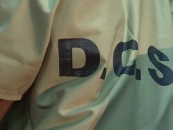 D.C.S On Inmates Shirt Stock Footage