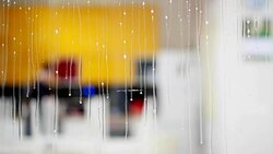 Window cleaning liquid, window Stock Footage