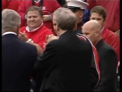 President Bush pitches first ball of Baseball season News Clip