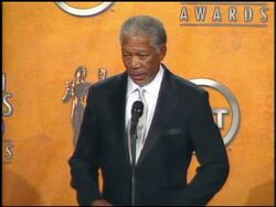 2005 Screen Actors Guild SAG Awards press room Interviews Stock Footage