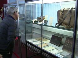 Titanic violin and memorabilia auction display News Clip