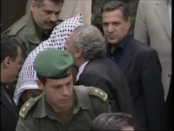 Arafat says he is not afraid of Israeli threats News Clip