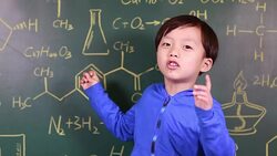Child Learning chemistry Stock Footage